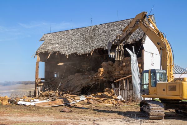 Barn Demolition in Saratoga Springs