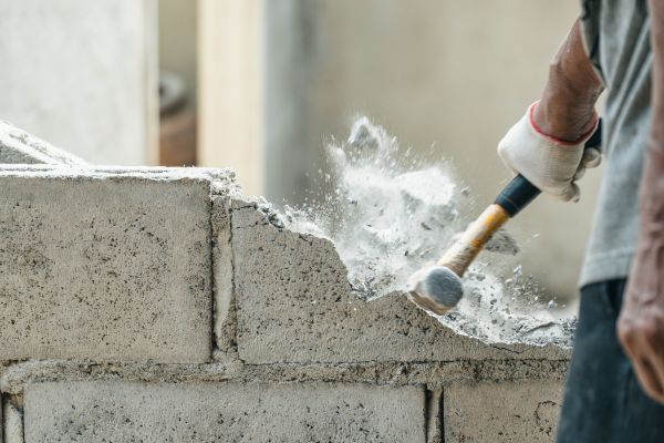 Block Wall Demolition in Saratoga Springs